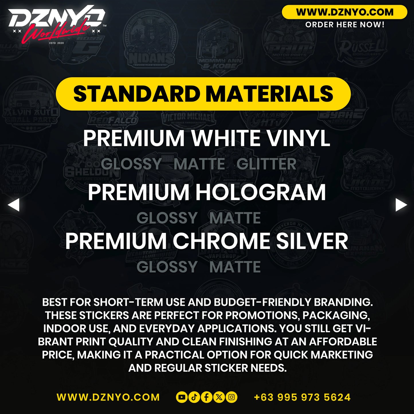 DZNYO Sticker Sample Pack