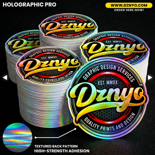 HOLOGRAPHIC CUSTOM STICKER