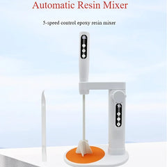 5 Speed Automatic Epoxy Resin Mixer Bidirectional Stirring Low Foam No Lump for DIY Resin Art Mold Making