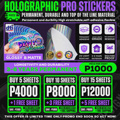 HOLOGRAPHIC PRO STICKER