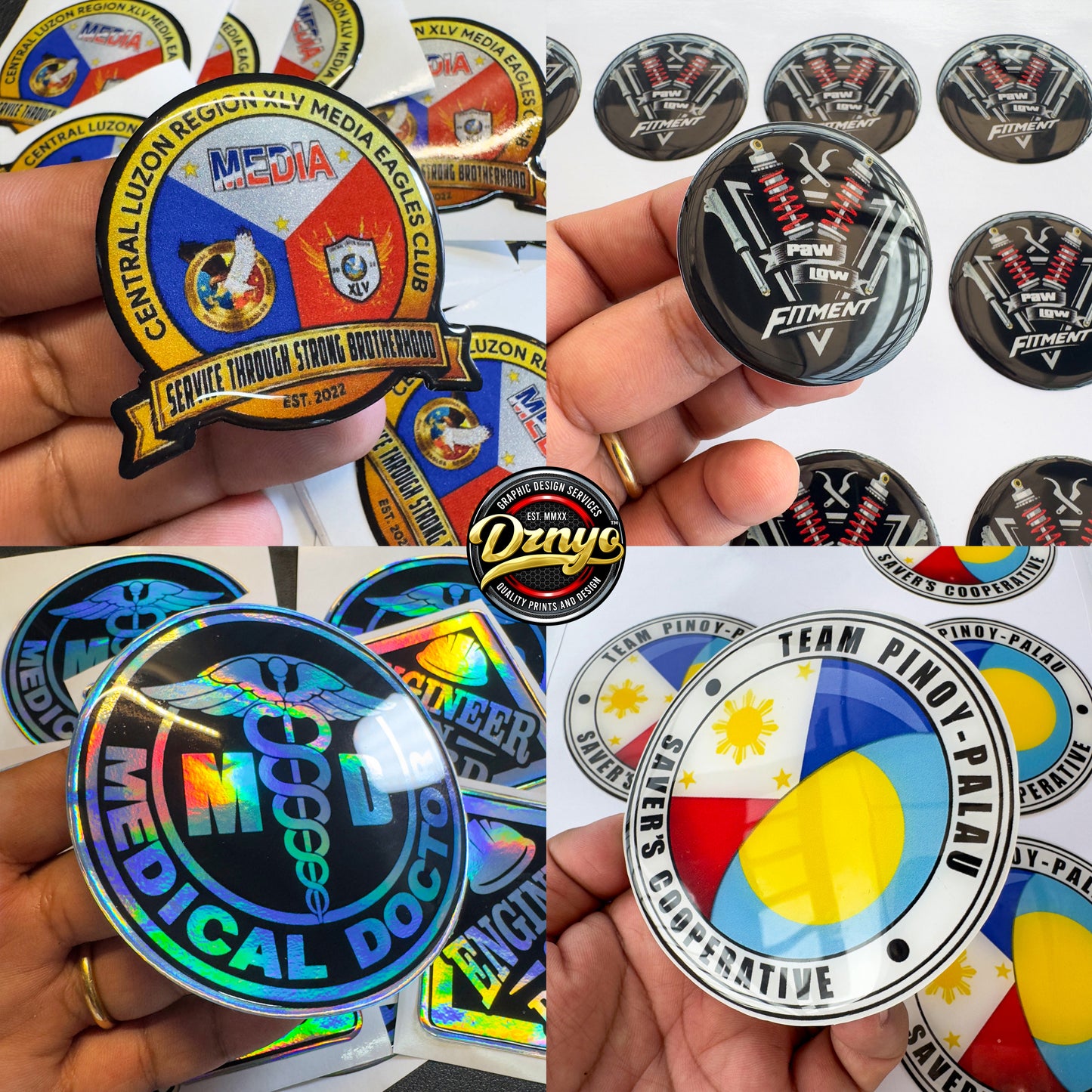 DZNYO Resin Sticker Pro – 3D Dome Sticker Coating Solution