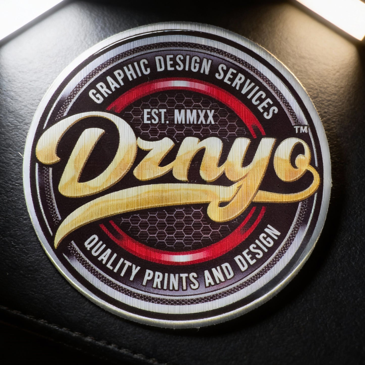 3D DOME METALLIC BRUSHED