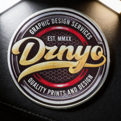 3D DOME METALLIC BRUSHED