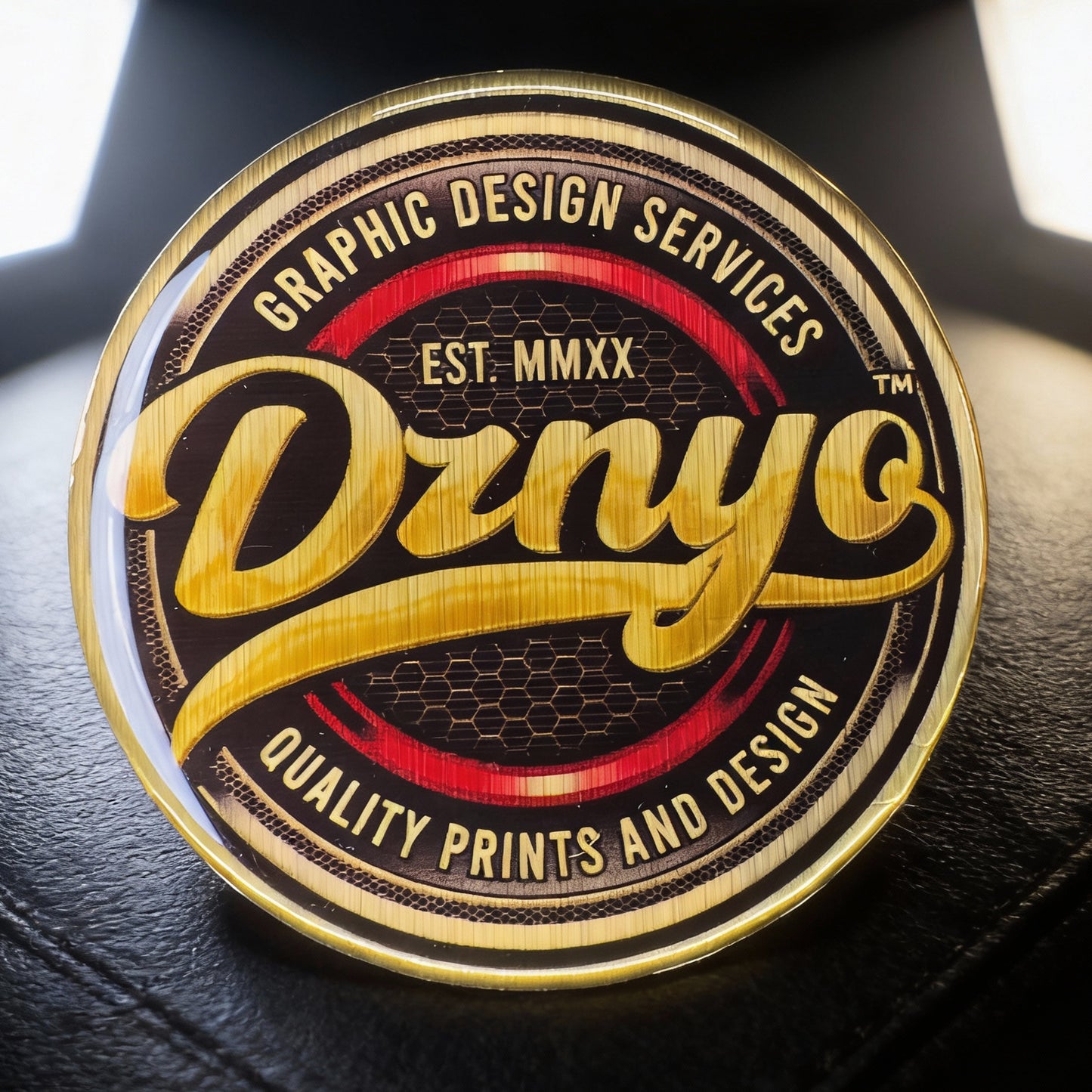 3D DOME METALLIC BRUSHED