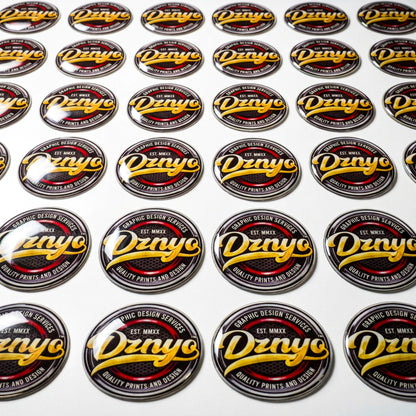 3D DOME METALLIC BRUSHED