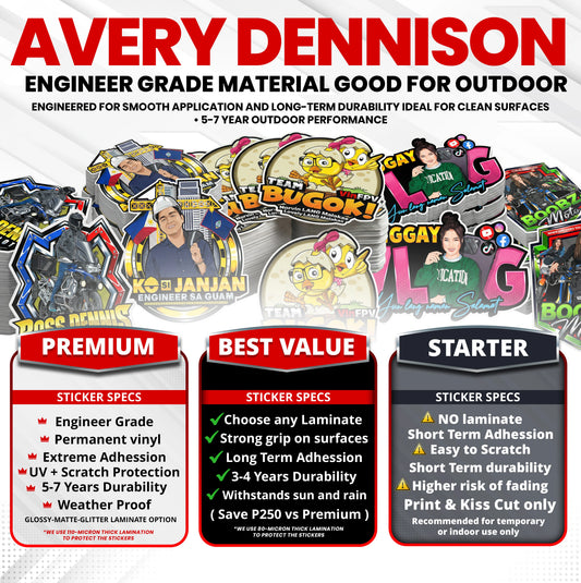 AVERY DENNISON Permanent Die-Cut Stickers
