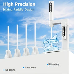5 Speed Automatic Epoxy Resin Mixer Bidirectional Stirring Low Foam No Lump for DIY Resin Art Mold Making