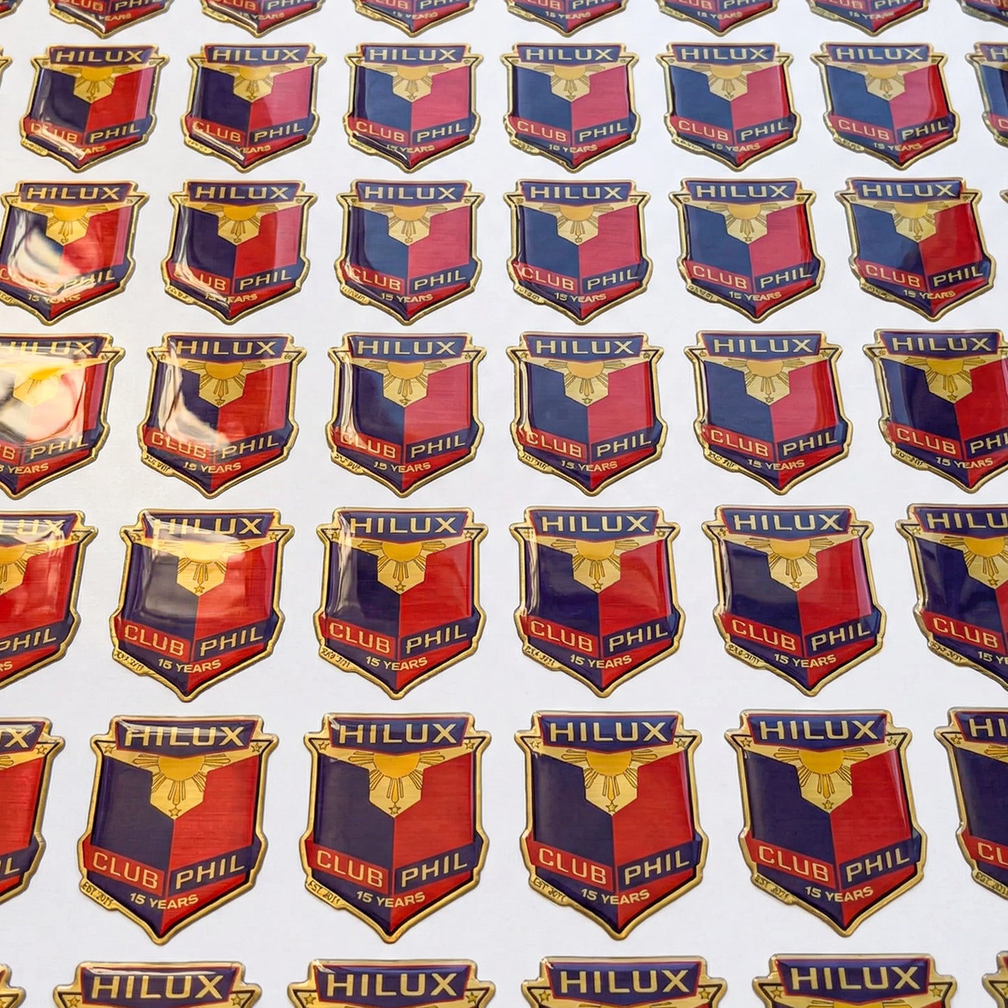 3D DOME METALLIC BRUSHED