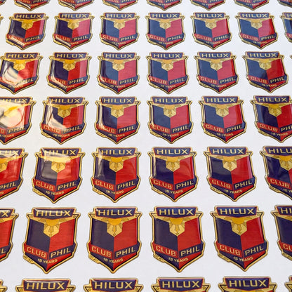 3D DOME METALLIC BRUSHED