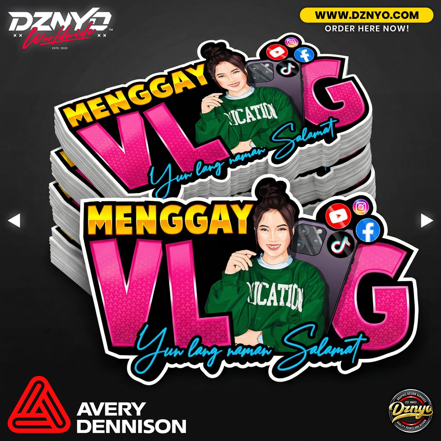 AVERY DENNISON WHITE VINYL